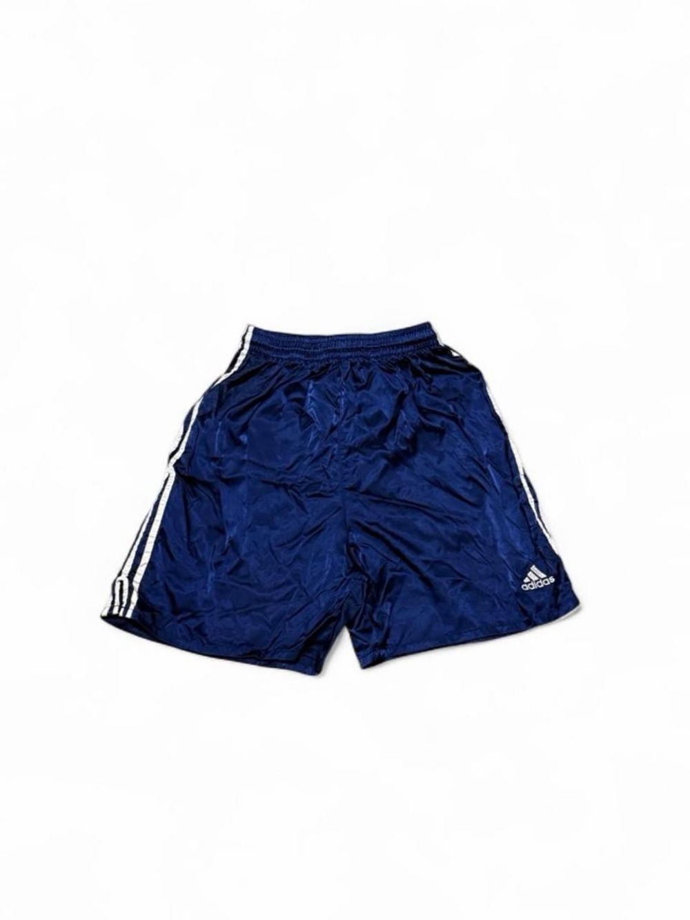 Vintage Adidas Nylon Shorts Size S Blue Sprinter Glanz Soccer Workout Running